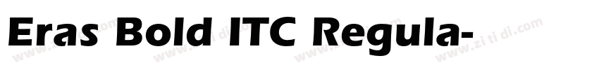 Eras Bold ITC Regula字体转换
